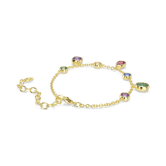 Bracciale catena Swarovski Imber in lega oro con cristalli 16 cm