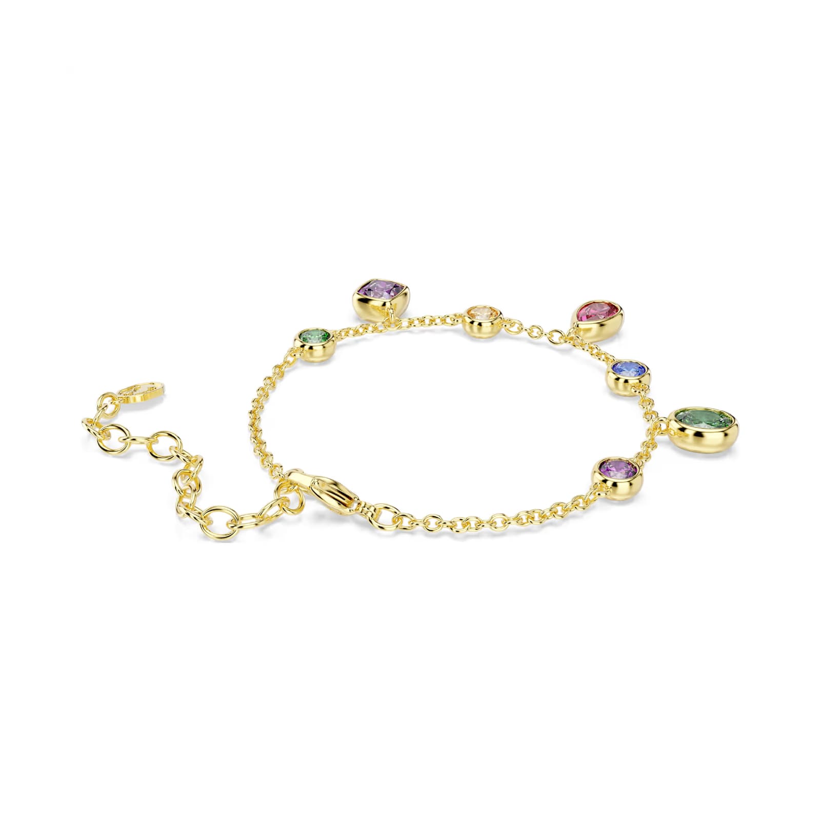 Bracciale catena Swarovski Imber in lega oro con cristalli 16 cm