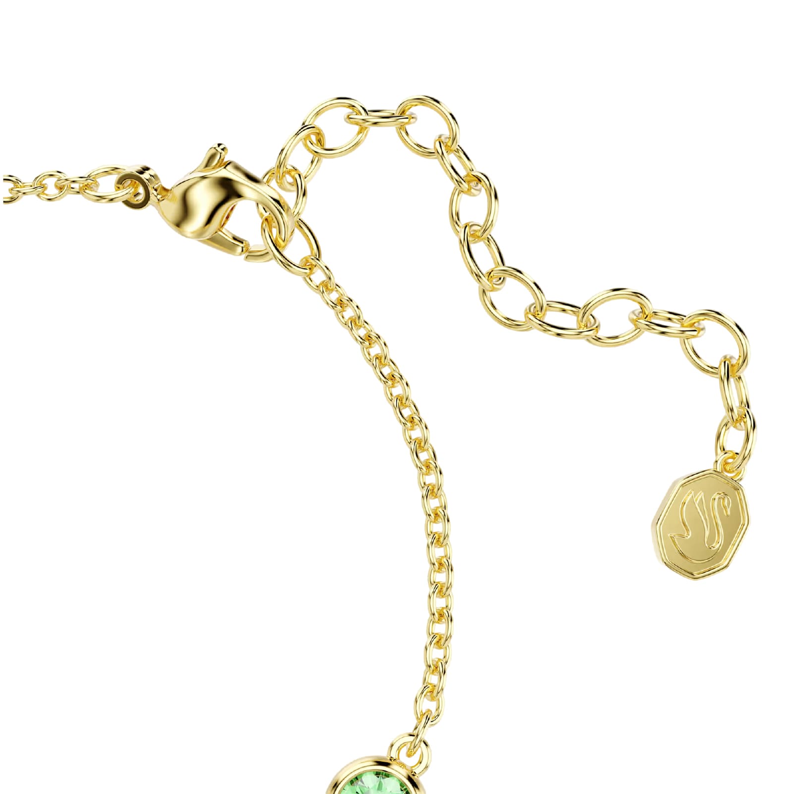 Bracciale catena Swarovski Imber in lega oro con cristalli 16 cm