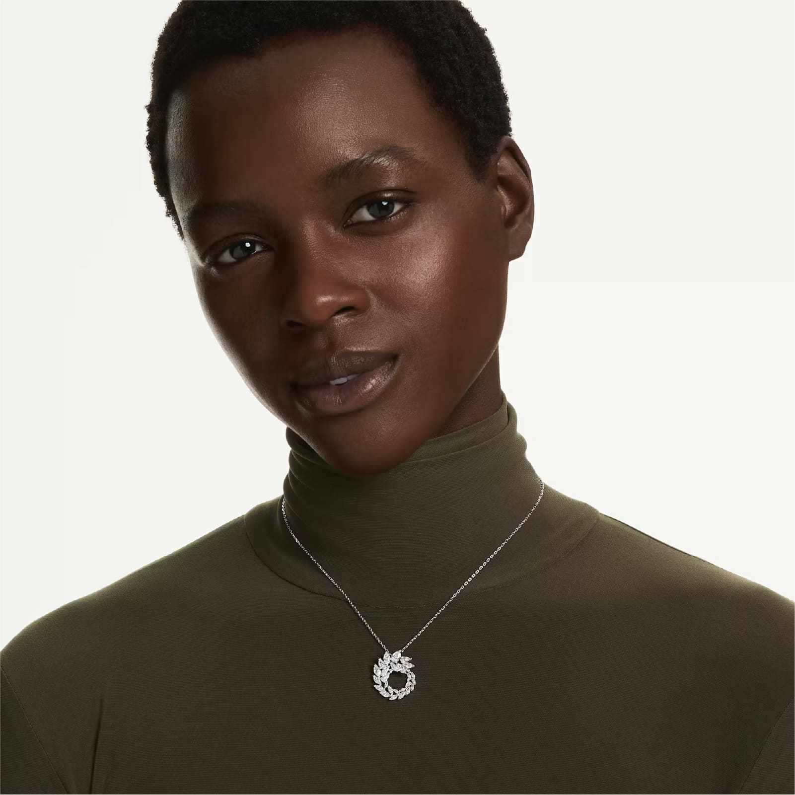 Collana pendente Swarovski Mesmera lega argento e zirconi MISURA UNICA