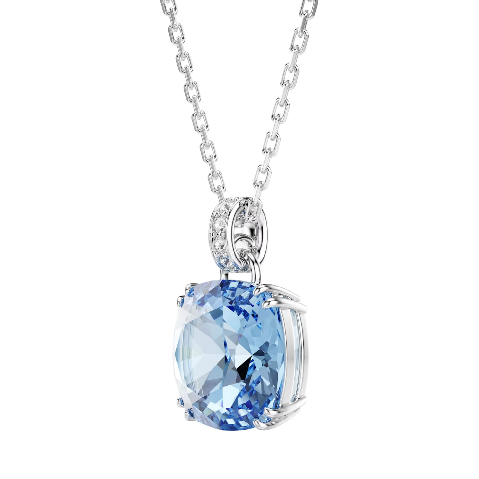 Collana pendente Swarovski Millenia con cristallo blu MISURA UNICA