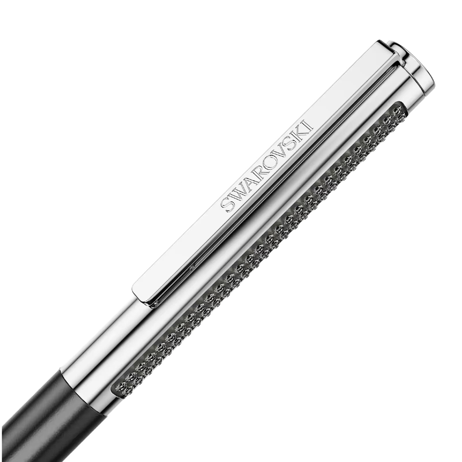 Penna a sfera Swarovski Matrix Tennis laccato nero MISURA UNICA