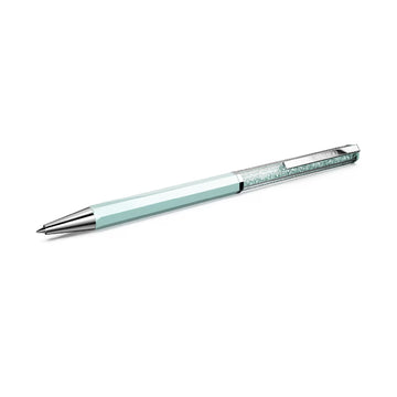 Penna sfera Swarovski Crystalline laccato cristalli azzurro MISURA UNICA