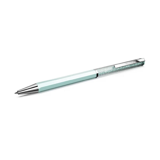 Penna sfera Swarovski Crystalline laccato cristalli azzurro MISURA UNICA