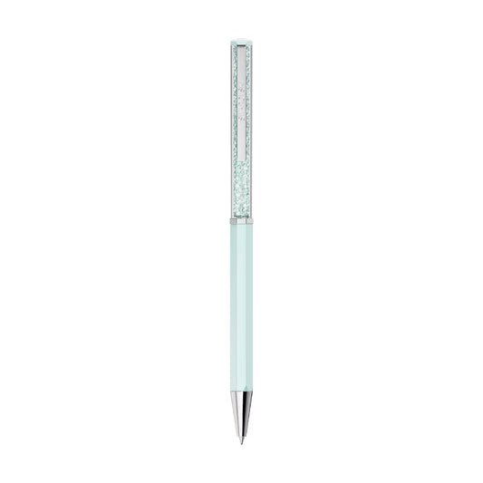 Penna sfera Swarovski Crystalline laccato cristalli azzurro MISURA UNICA