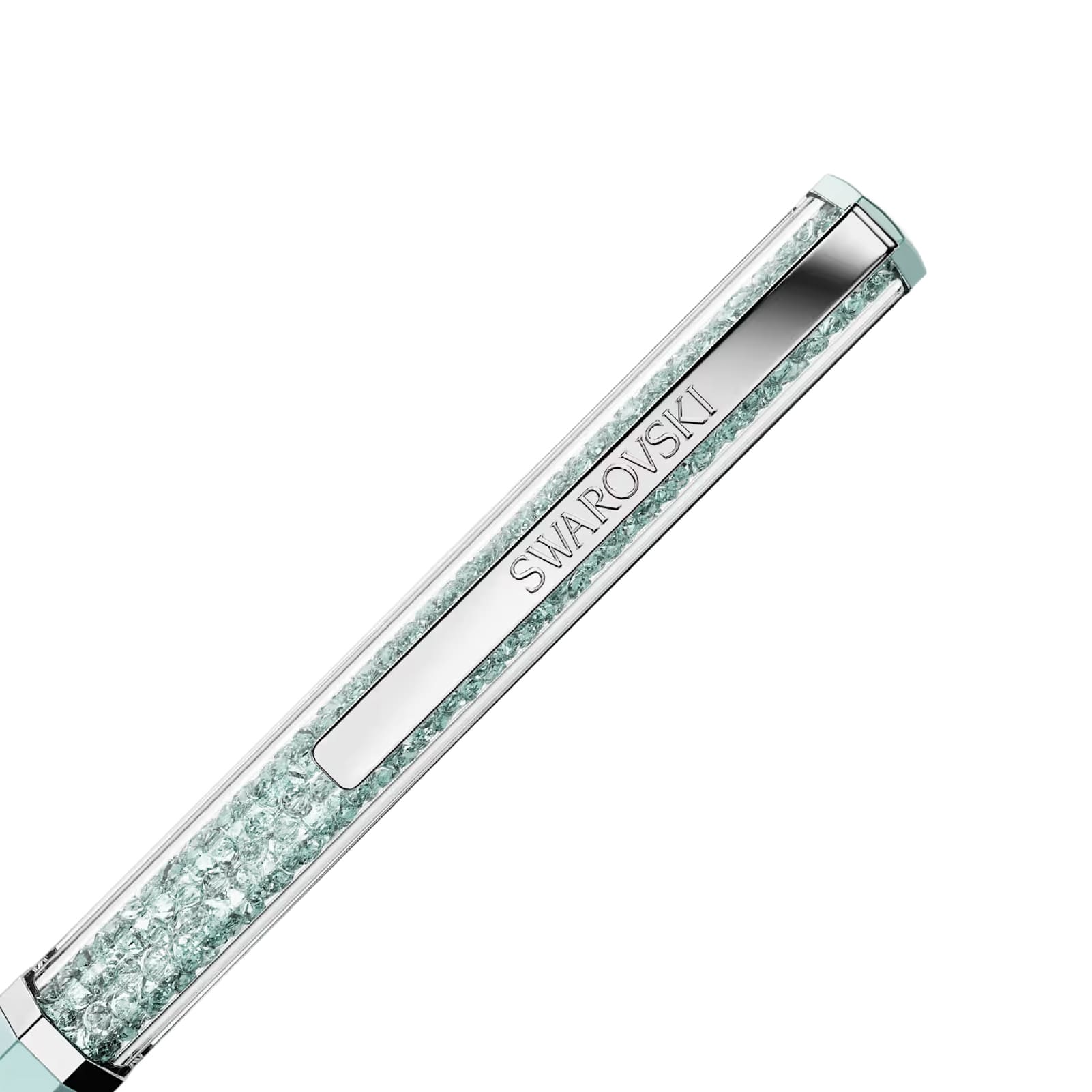 Penna sfera Swarovski Crystalline laccato cristalli azzurro MISURA UNICA