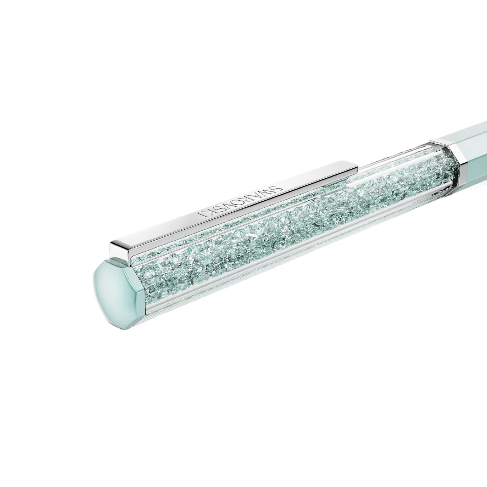 Penna sfera Swarovski Crystalline laccato cristalli azzurro MISURA UNICA