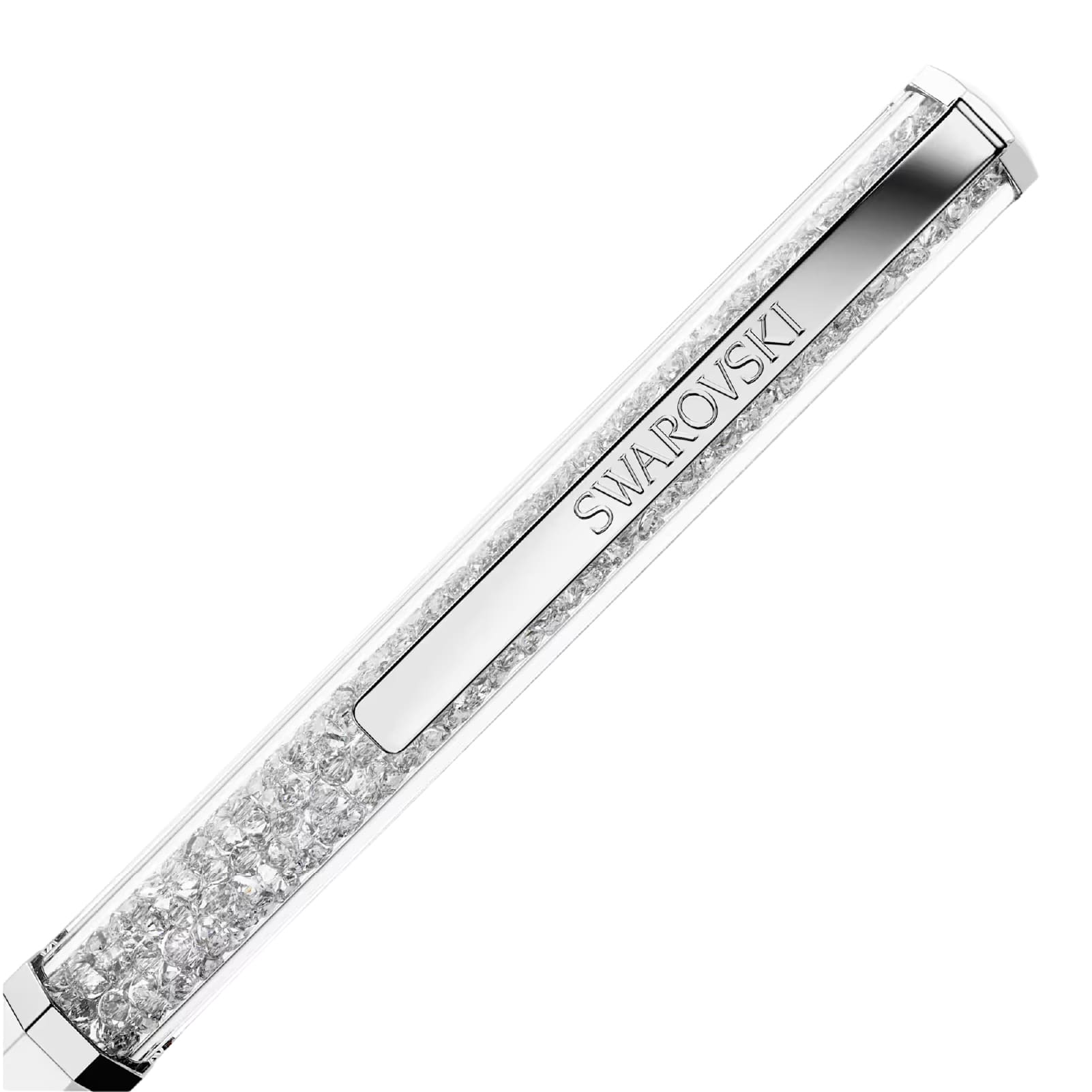 Penna sfera Swarovski Crystalline laccato e cristalli bianco MISURA UNICA