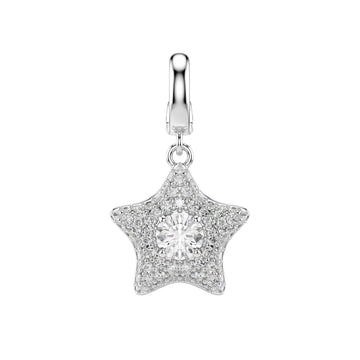Charm pendente Swarovski Sublima in lega e zirconi stella MISURA UNICA