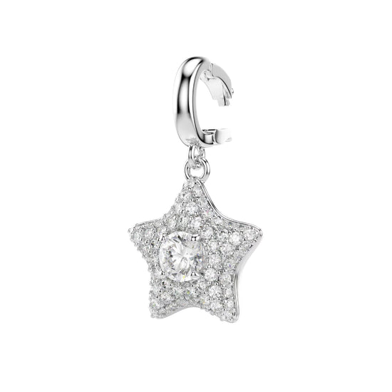 Charm pendente Swarovski Sublima in lega e zirconi stella MISURA UNICA