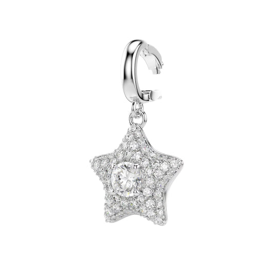 Charm pendente Swarovski Sublima in lega e zirconi stella MISURA UNICA