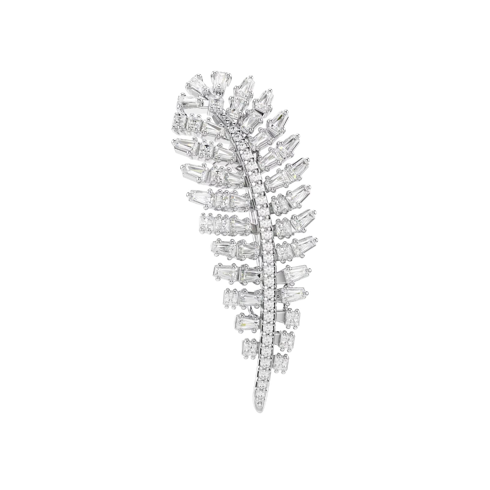 Spilla Swarovski Vienna lega argento e piuma di zirconi MISURA UNICA