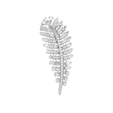 Spilla Swarovski Vienna lega argento e piuma di zirconi MISURA UNICA