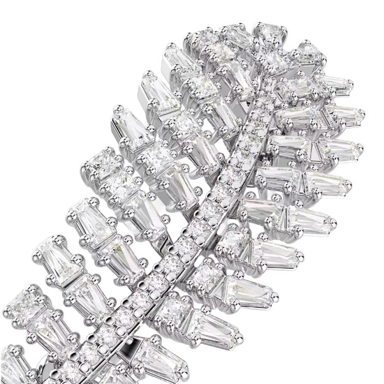 Spilla Swarovski Vienna lega argento e piuma di zirconi MISURA UNICA