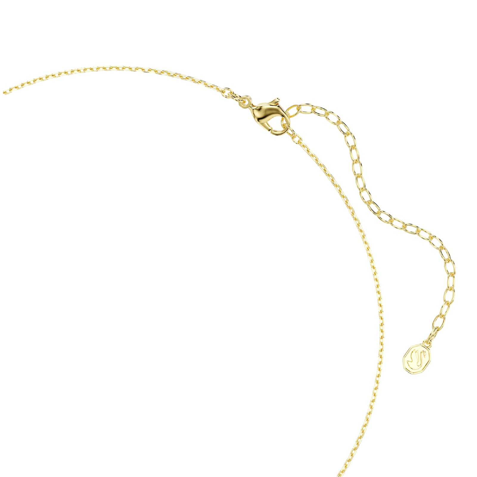 Collana semirigida Swarovski Sublima lega oro cristalli verde MISURA UNICA
