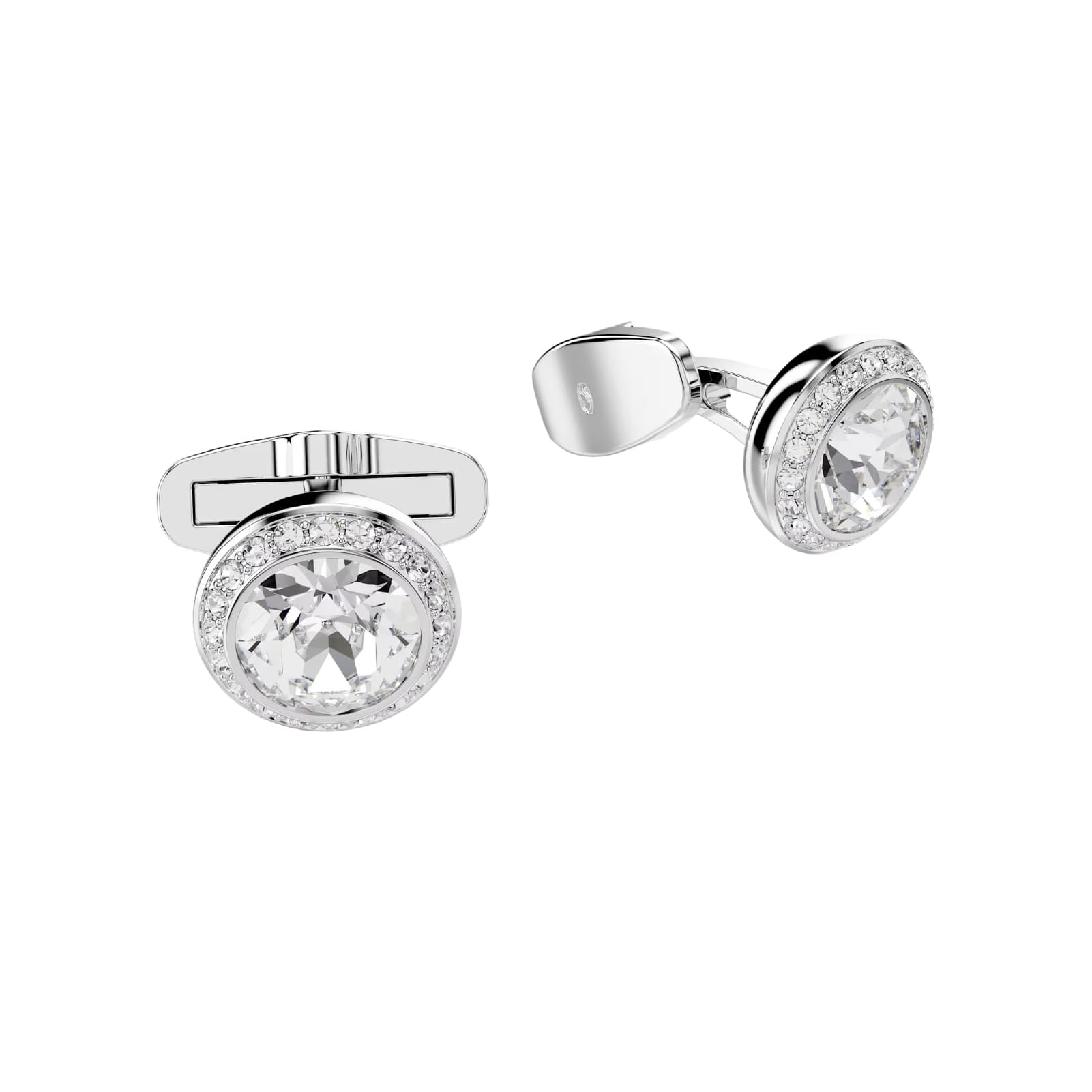 Gemelli Swarovski Una Angelic lega argento e cristalli MISURA UNICA
