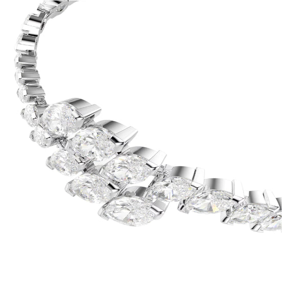Set collana bracciale orecchini Swarovski Mesmera lega argento MISURA UNICA