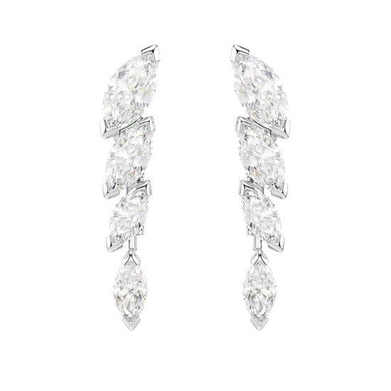 Set collana bracciale orecchini Swarovski Mesmera lega argento MISURA UNICA