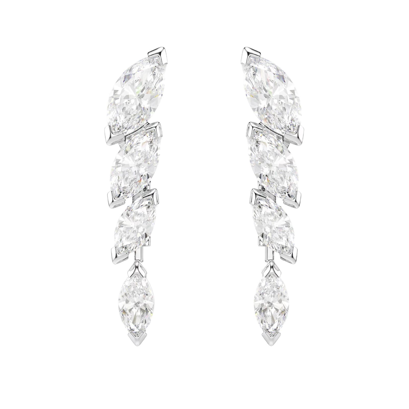 Set collana bracciale orecchini Swarovski Mesmera lega argento MISURA UNICA