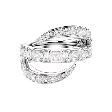 Anello Swarovski Vienna lega argento e zirconi bianchi Regolabile dalla 10 alla 14