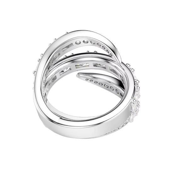 Anello Swarovski Vienna lega argento e zirconi bianchi Regolabile dalla 10 alla 14