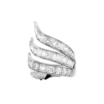 Anello Swarovski Vienna lega argento e zirconi bianchi Regolabile dalla 15 alla 19