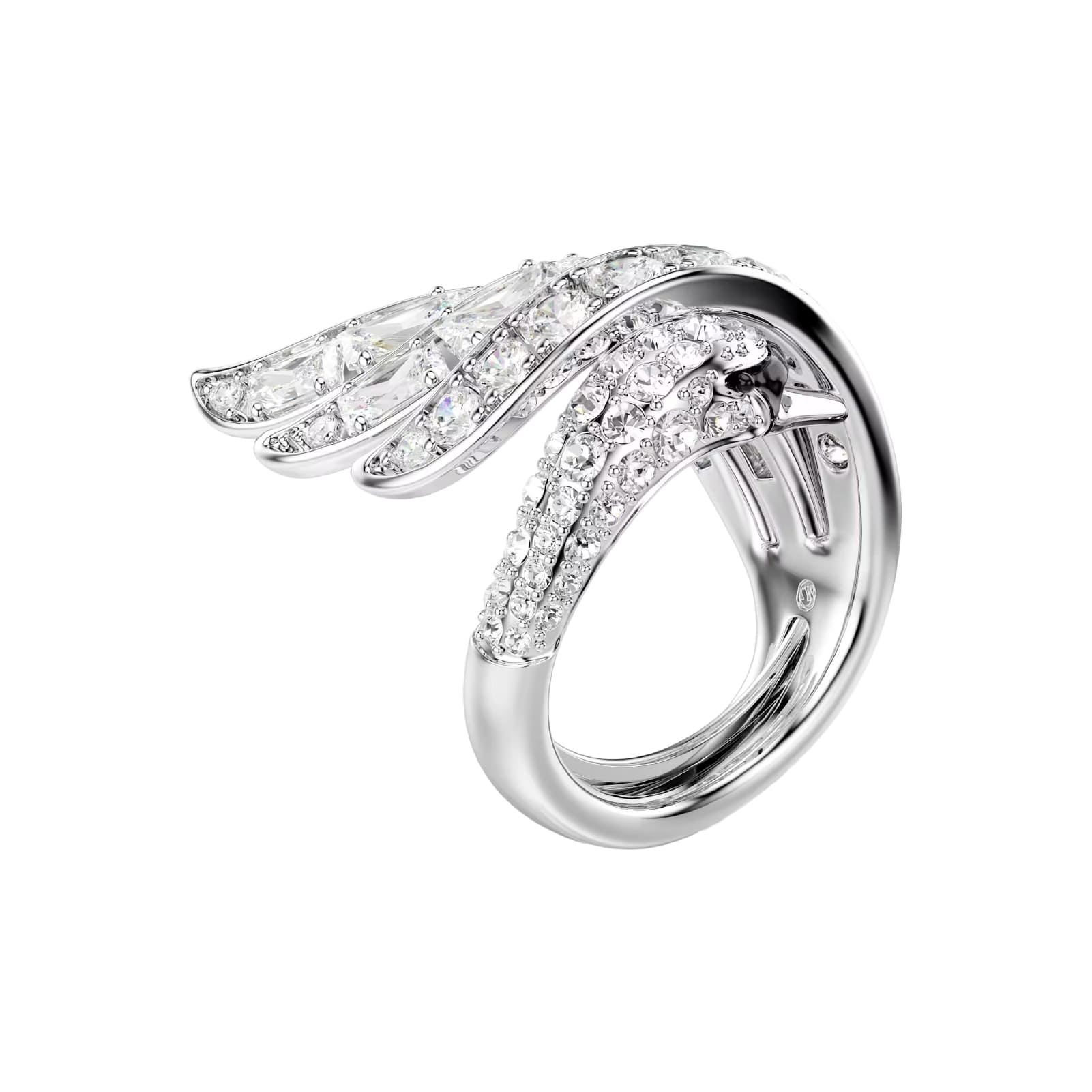 Anello Swarovski Vienna lega argento e zirconi bianchi Regolabile dalla 15 alla 19
