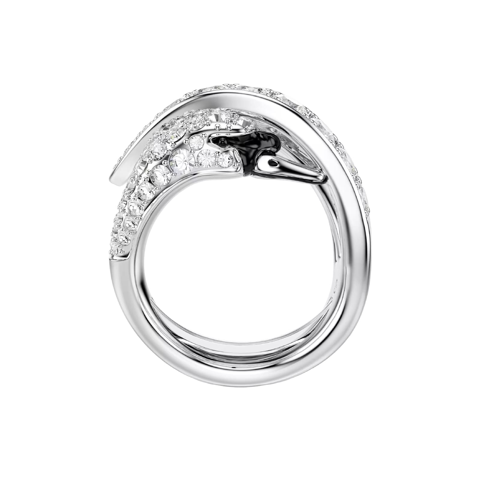 Anello Swarovski Vienna lega argento e zirconi bianchi Regolabile dalla 15 alla 19