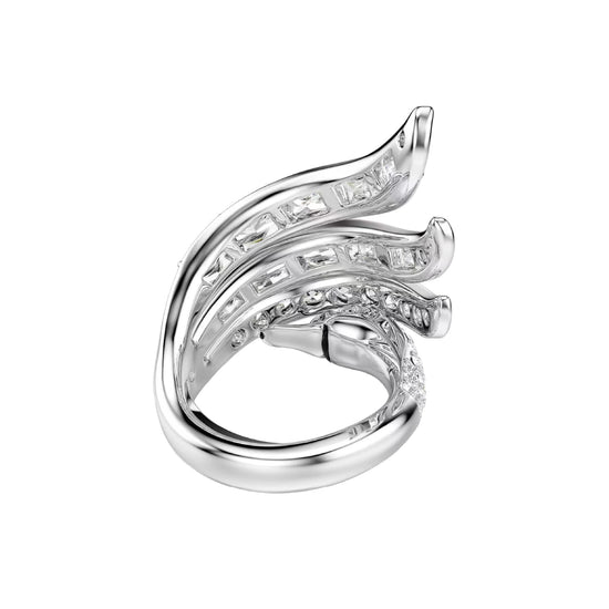 Anello Swarovski Vienna lega argento e zirconi bianchi Regolabile dalla 15 alla 19