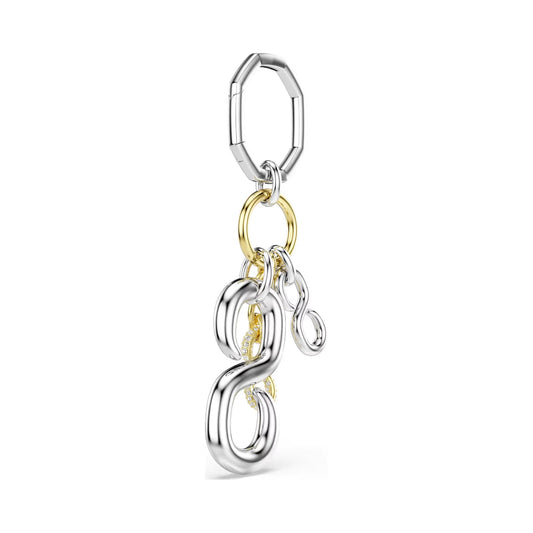 Bagcharm Swarovski Dextera lega argento oro e cristalli MISURA UNICA