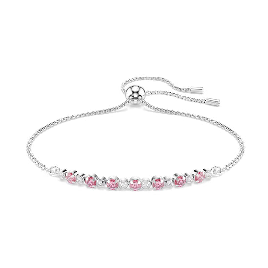 Bracciale regolabile Swarovski Matrix lega argento rosa REGOLABILE