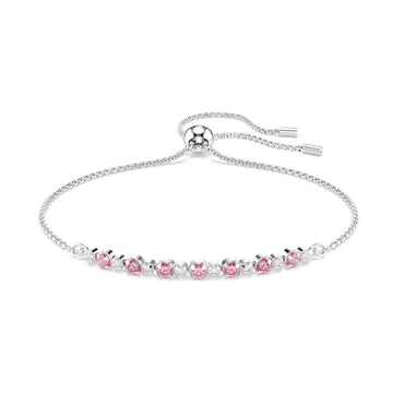 Bracciale regolabile Swarovski Matrix lega argento rosa REGOLABILE