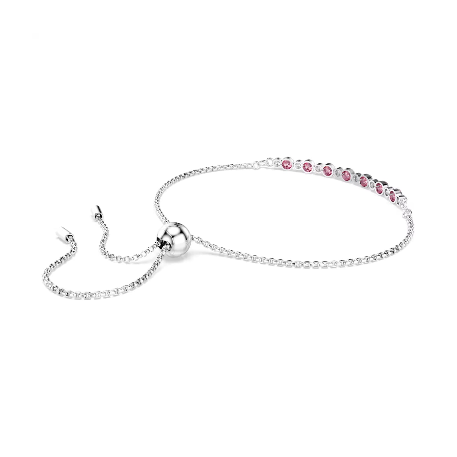 Bracciale regolabile Swarovski Matrix lega argento rosa REGOLABILE
