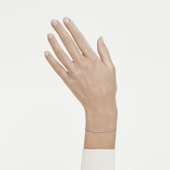 Bracciale regolabile Swarovski Matrix lega argento rosa REGOLABILE