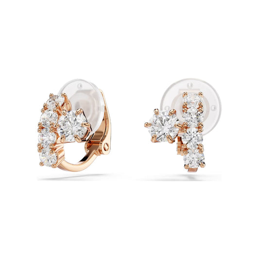 Orecchini a clip Swarovski Matrix lega oro rosa e zirconi MISURA UNICA