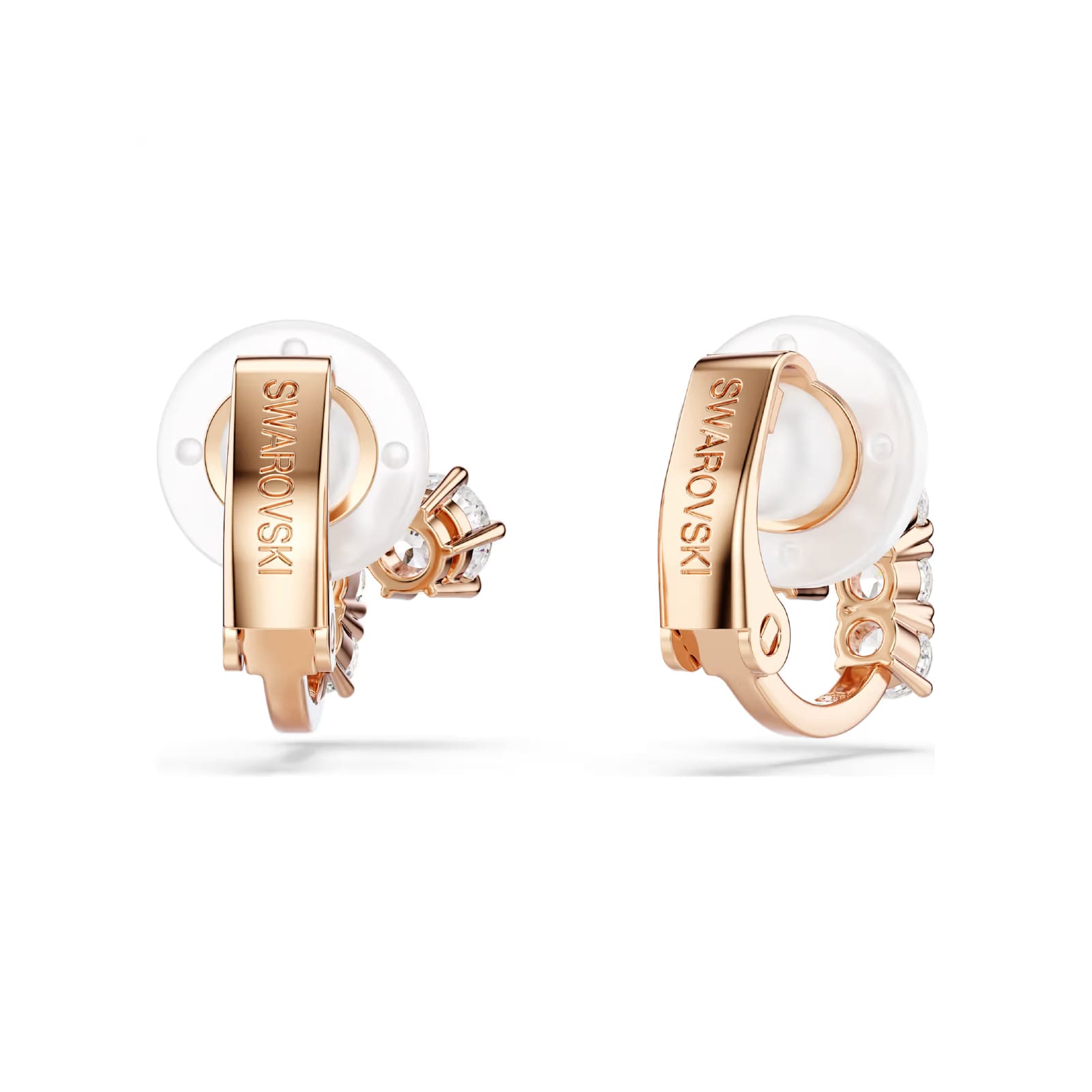 Orecchini a clip Swarovski Matrix lega oro rosa e zirconi MISURA UNICA