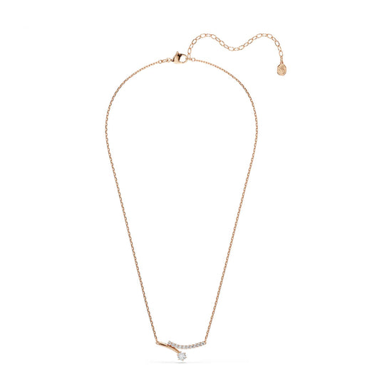 Collana catena Swarovski Matrix lega oro rosa e zirconi MISURA UNICA