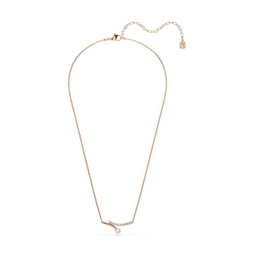 Collana catena Swarovski Matrix lega oro rosa e zirconi MISURA UNICA