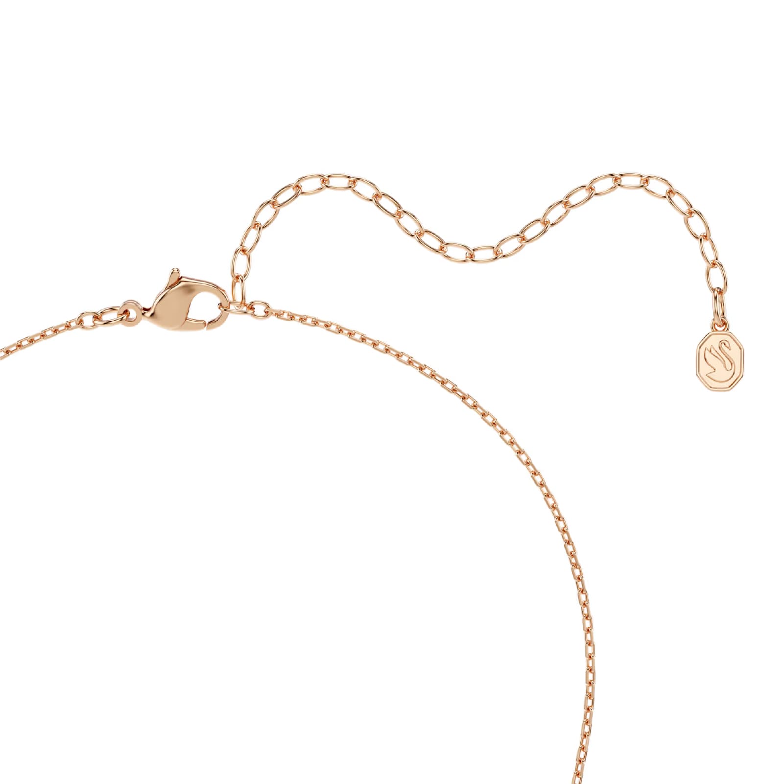 Collana catena Swarovski Matrix lega oro rosa e zirconi MISURA UNICA