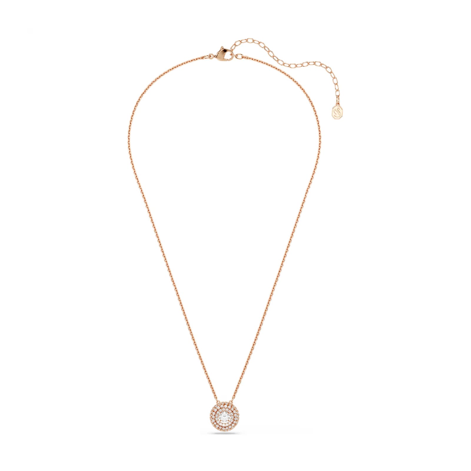 Collana pendente Swarovski Sublima lega oro rosa e zirconi MISURA UNICA