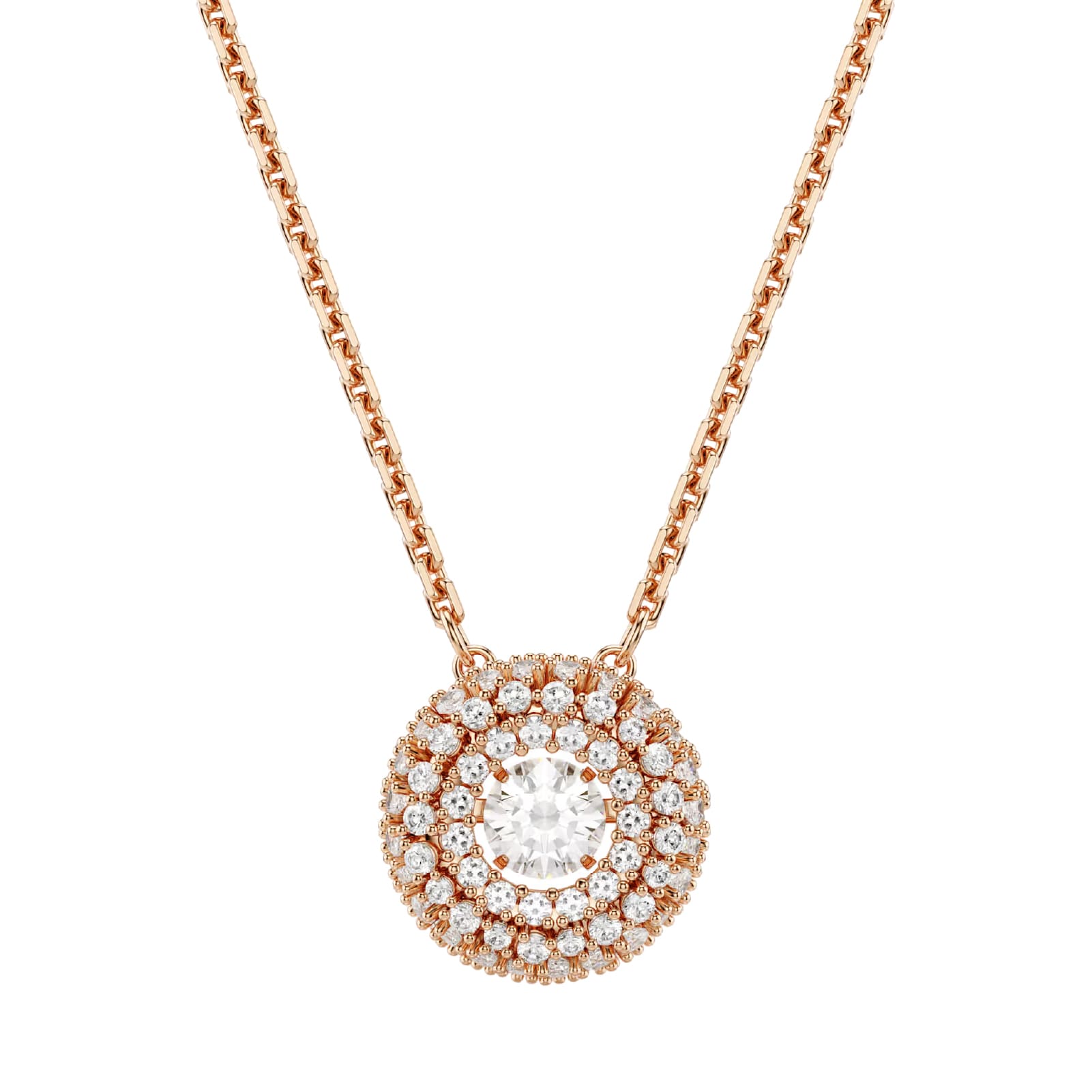 Collana pendente Swarovski Sublima lega oro rosa e zirconi MISURA UNICA