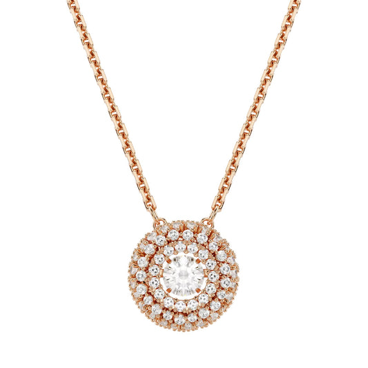 Collana pendente Swarovski Sublima lega oro rosa e zirconi MISURA UNICA