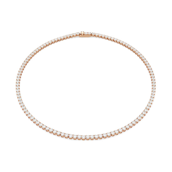 Collana tennis Swarovski Matric lega oro rosa e zirconi MISURA UNICA