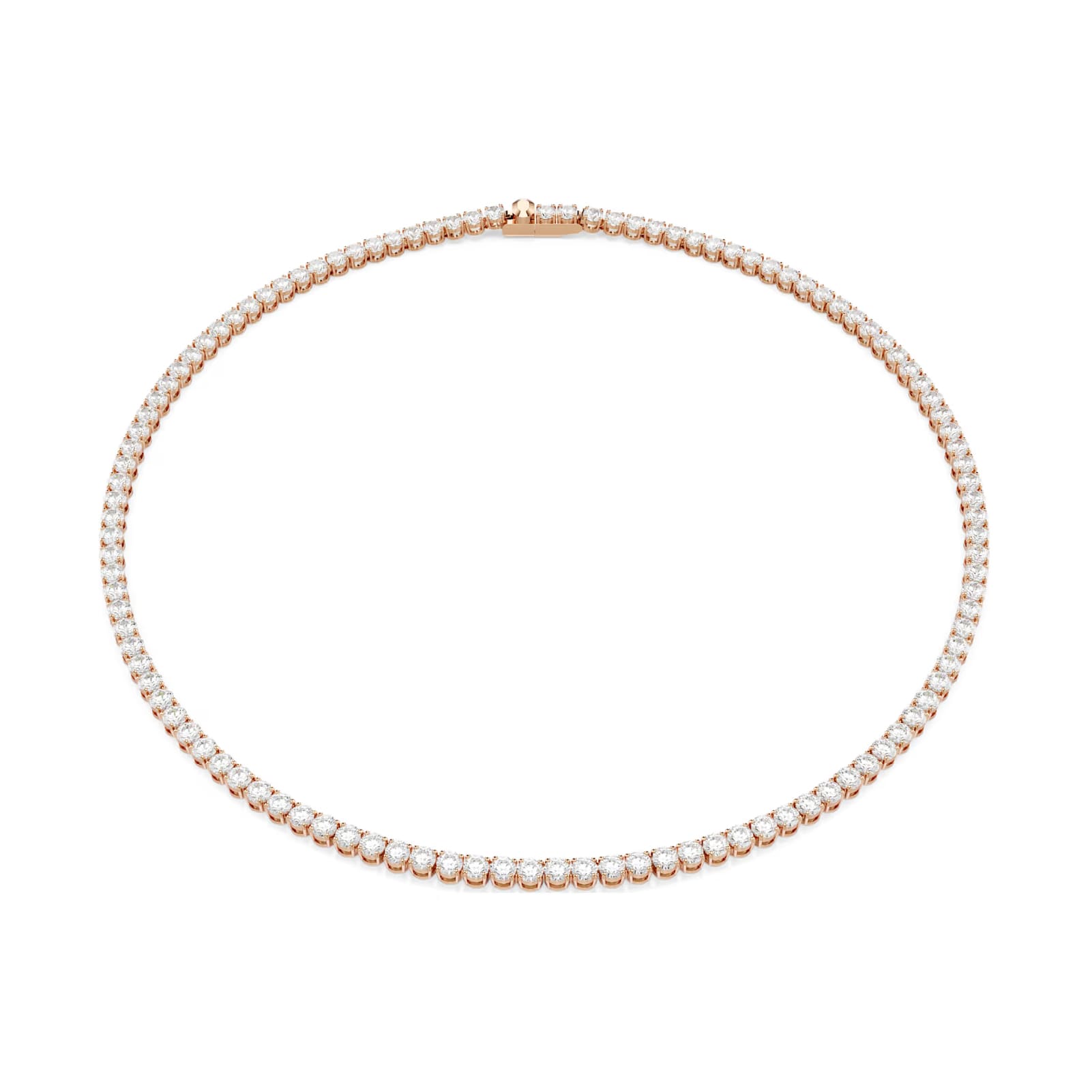 Collana tennis Swarovski Matric lega oro rosa e zirconi MISURA UNICA
