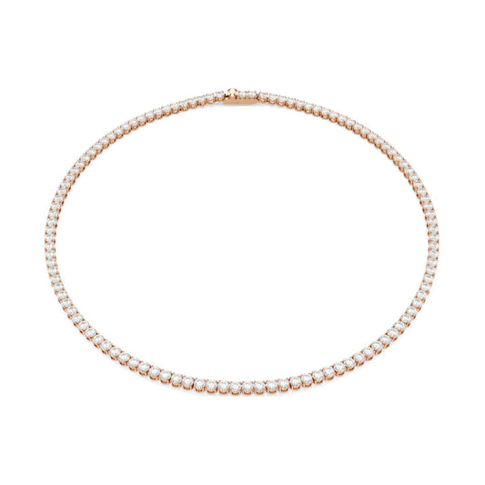 Collana tennis Swarovski Matric lega oro rosa e zirconi MISURA UNICA