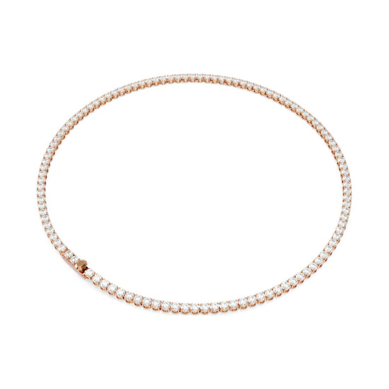 Collana tennis Swarovski Matric lega oro rosa e zirconi MISURA UNICA