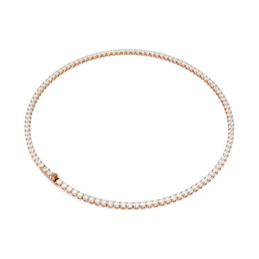 Collana tennis Swarovski Matric lega oro rosa e zirconi MISURA UNICA