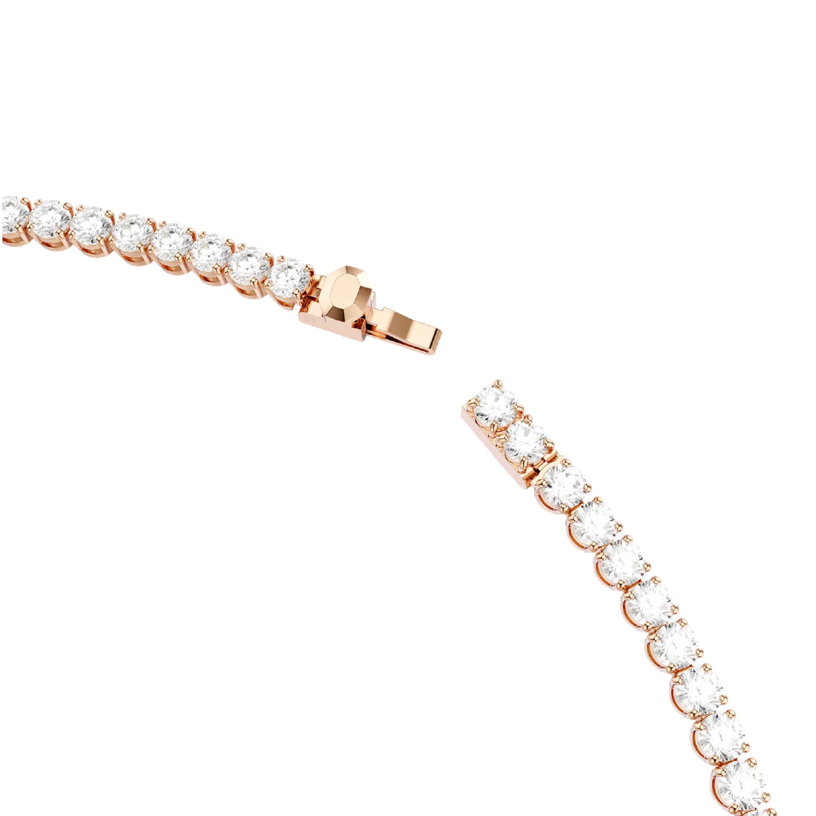 Collana tennis Swarovski Matric lega oro rosa e zirconi MISURA UNICA