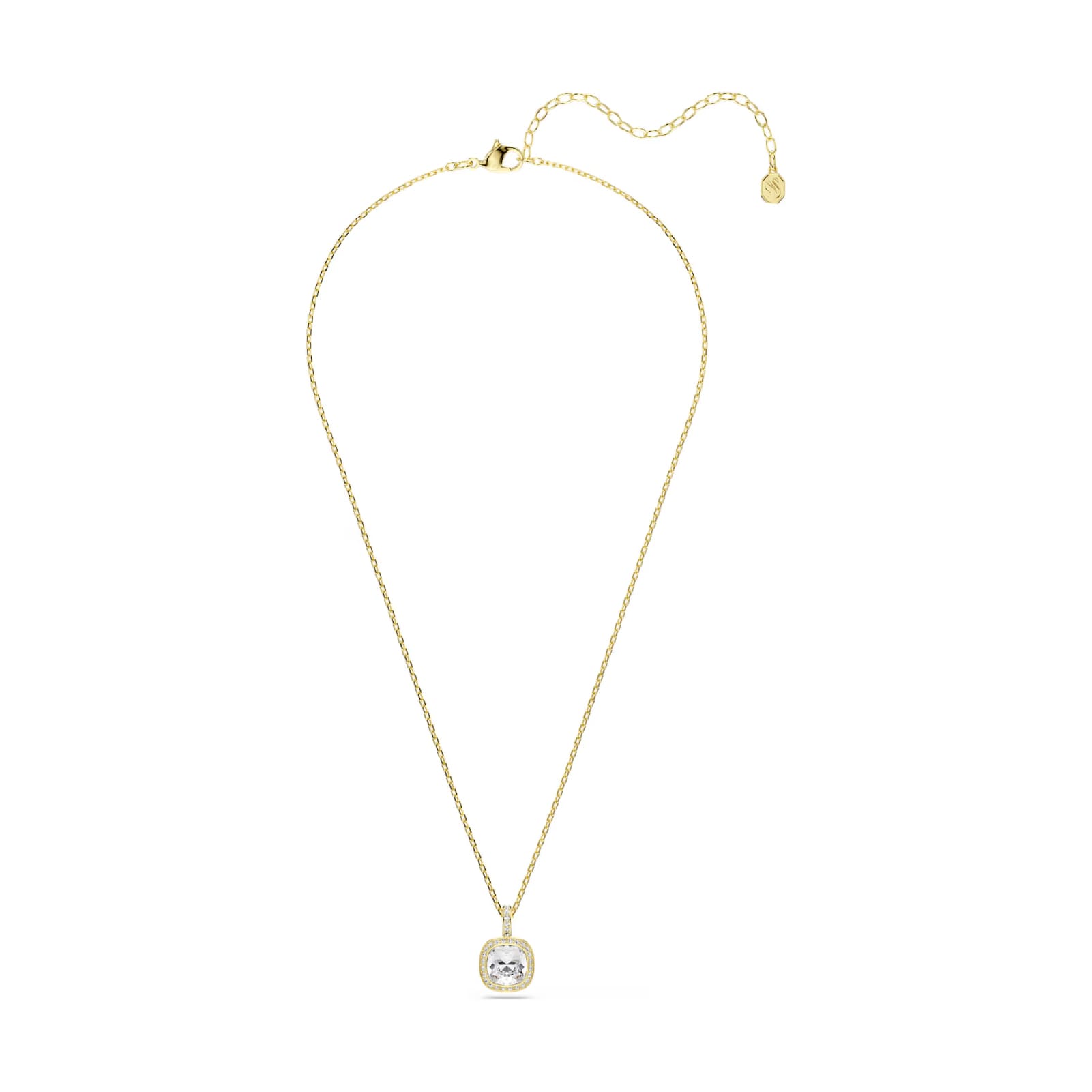Collana pendente Swarovski Una Angelic lega oro e cristalli