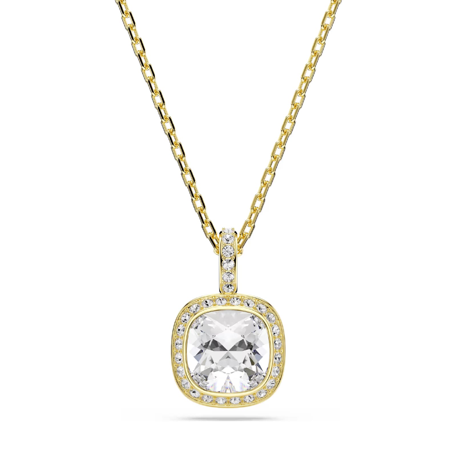 Collana pendente Swarovski Una Angelic lega oro e cristalli MISURA UNICA